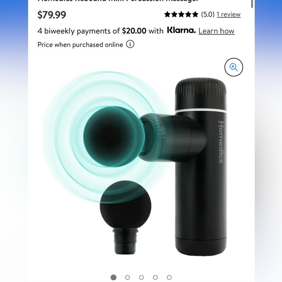 HoMedics Rebound Mini Percussion Massager - Picture 3 of 5